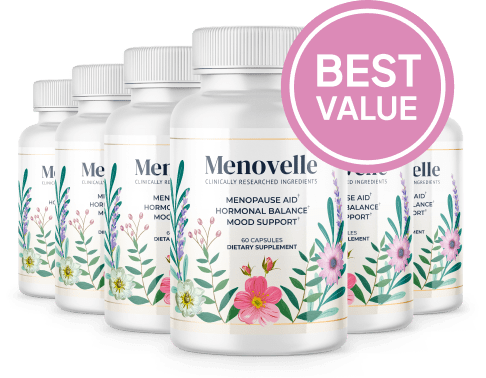 Image with six bottles of Menovelle